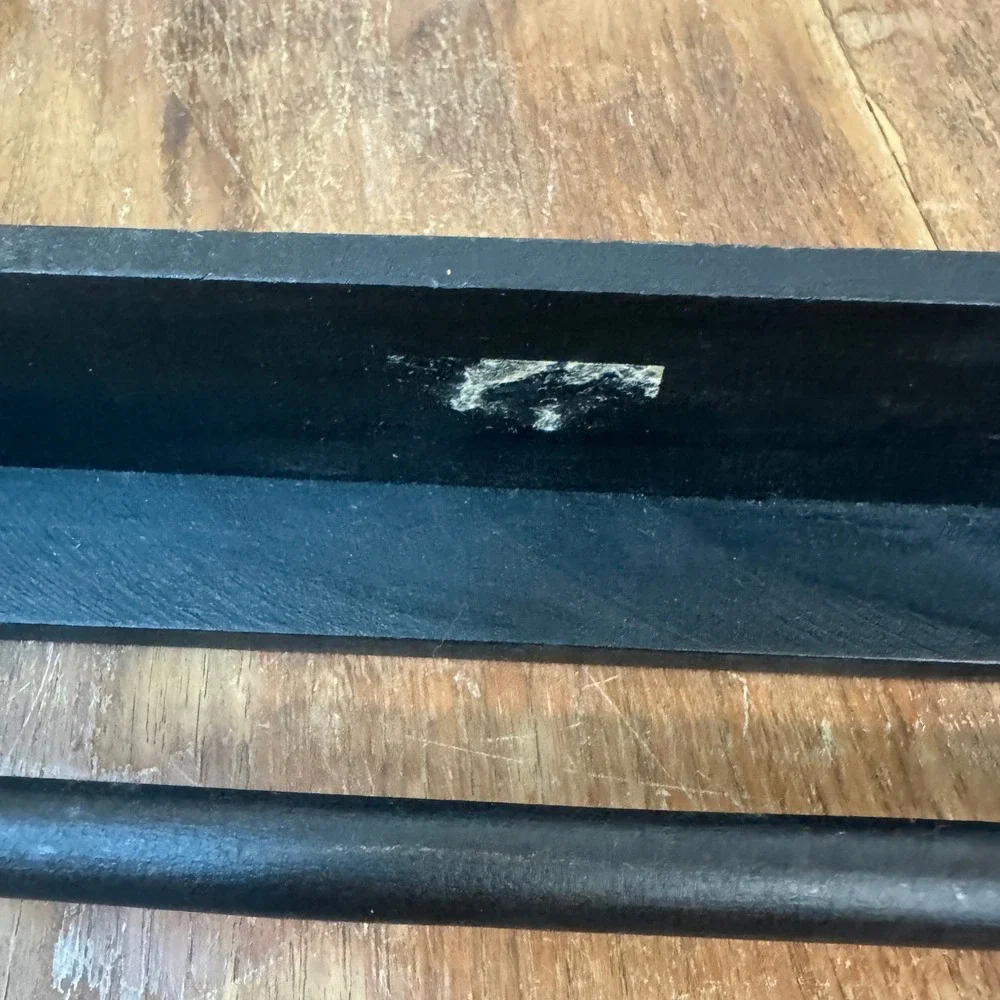 Rustic Black Wood Paper Towel Holder Wall Mount Shelf‎ Stand Farmhouse Kitchen
